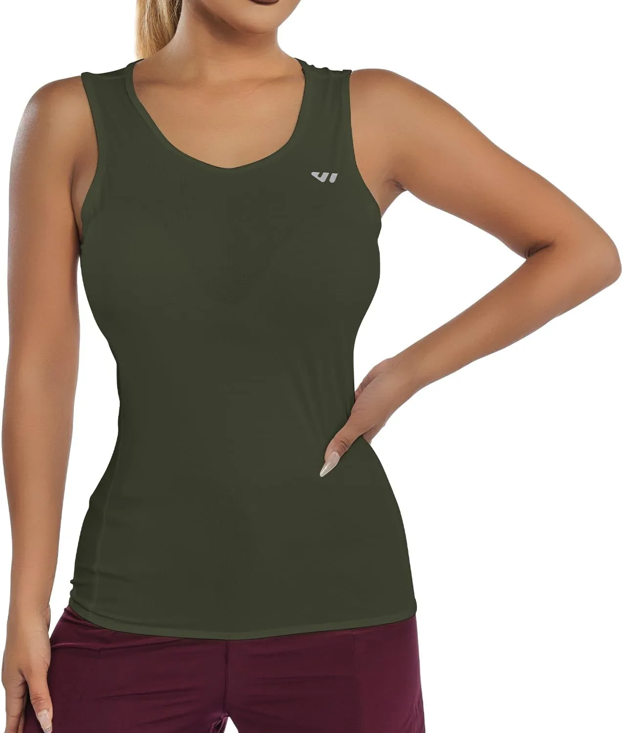 Wulibike Sleeveless Cycling Jersey Women Running Vest 2 Pcs Breathable tank top Quick-Dry shirts with Pockets