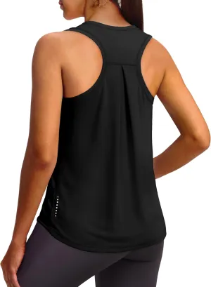 XIEERDUO Tank Top for Women Racerback Sleeveless Workout Tops Loose Fit Yoga Running Gym Shirts for Women