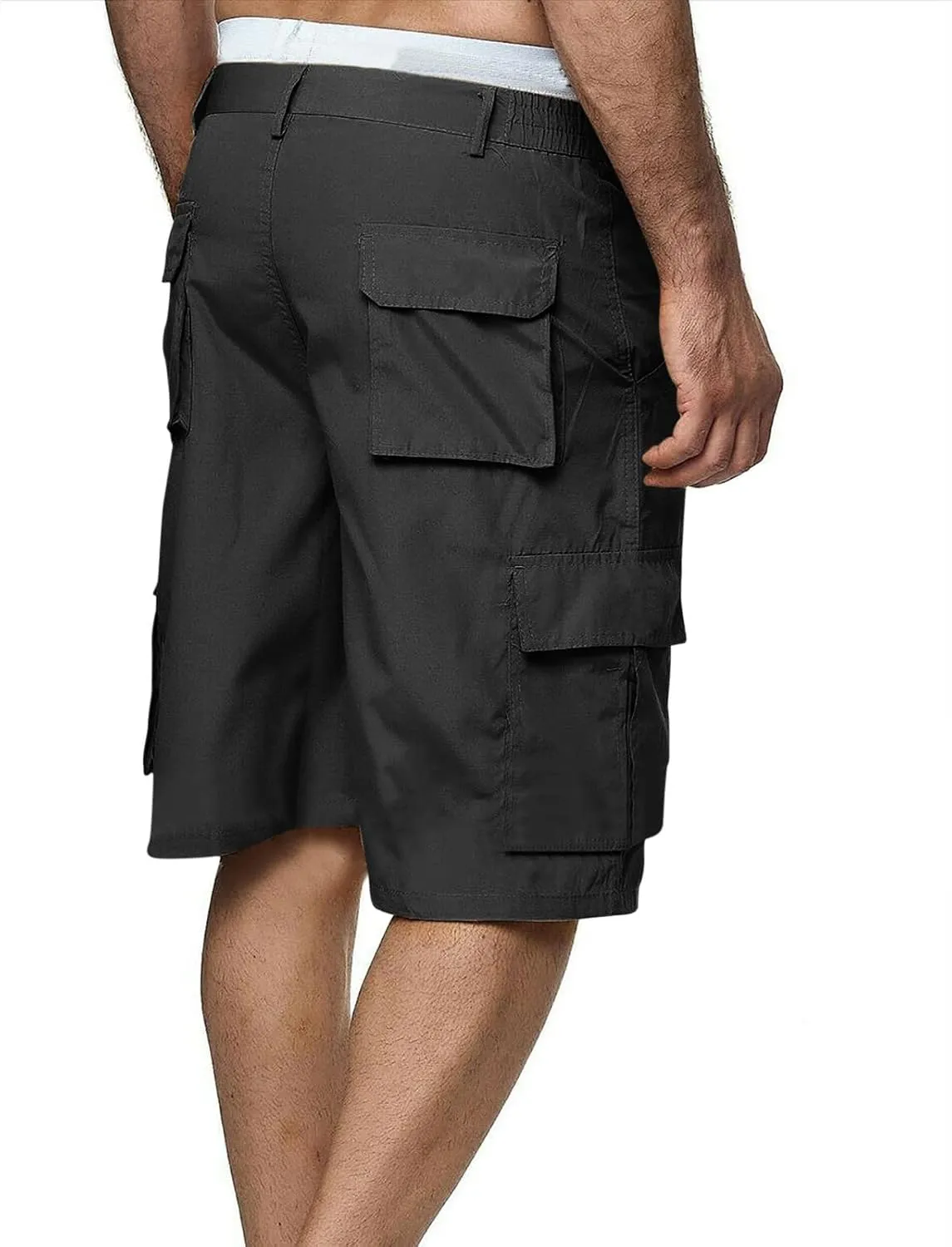 Zeiyignr Mens Cargo Shorts Stretch Work Shorts Regular Fit Hiking Shorts Lightweight Loose Summer Outdoor Fishing Golf Shorts