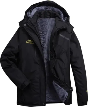 ZYXTIM 3-in-1 Winter Jacket for Women Fleece Lined Warm Waterproof Rain Coat Hooded Softshell Warm Snow Jackets Windbreaker